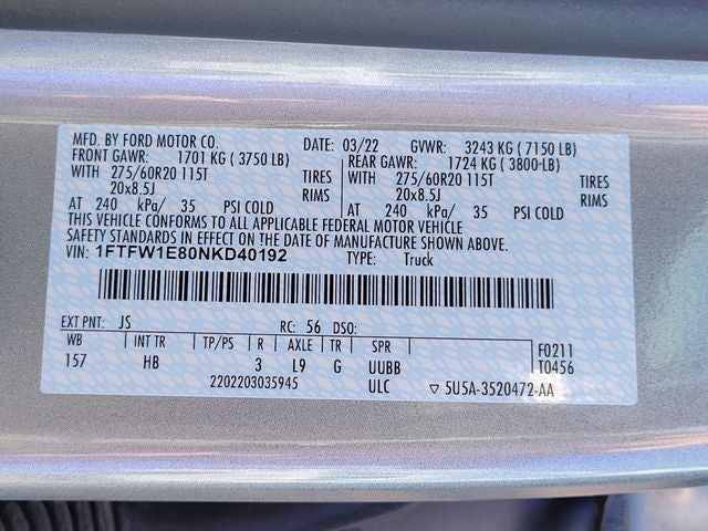 2022 Ford F-150 Lariat