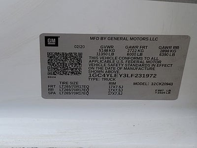 2020 Chevrolet Silverado 2500HD Work Truck