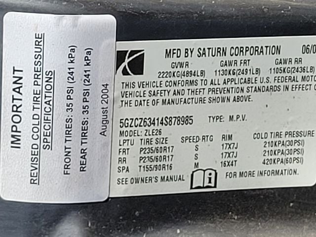 2004 Saturn VUE V6