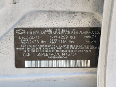 2012 Hyundai Sonata GLS