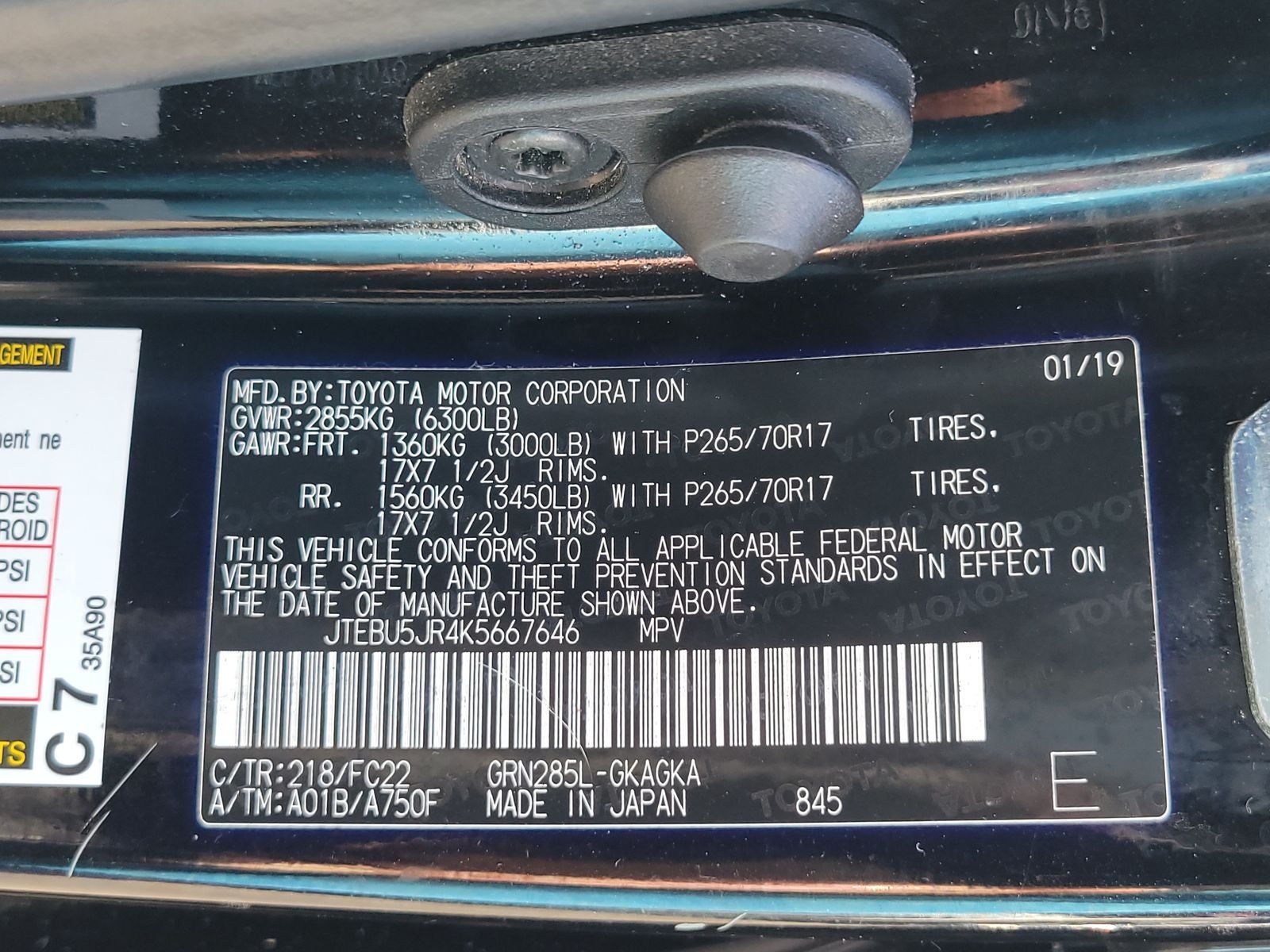 2019 Toyota 4Runner TRD Off-Road