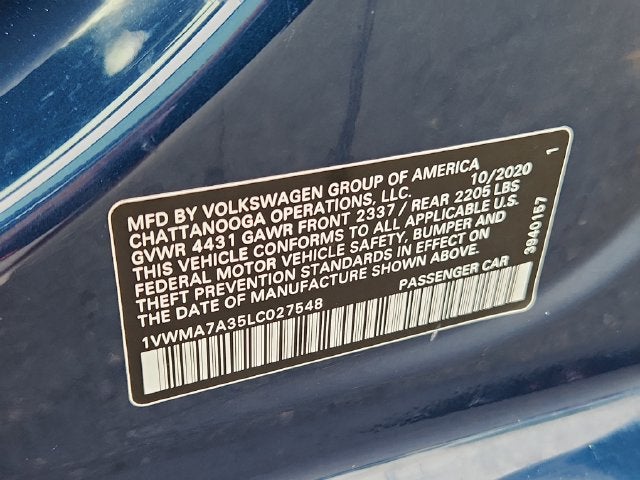 2020 Volkswagen Passat 2.0T R-Line