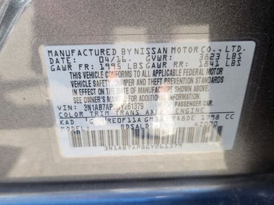 2016 Nissan Sentra SV