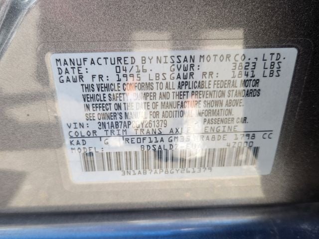 2016 Nissan Sentra SV