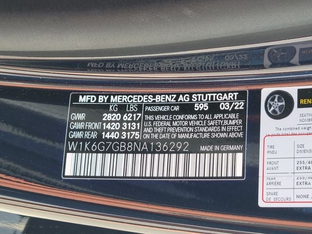 2022 Mercedes-Benz S-Class S 580 4MATIC®