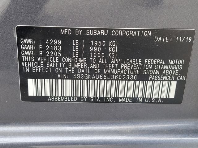 2020 Subaru Impreza Limited