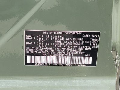 2024 Subaru Crosstrek Wilderness