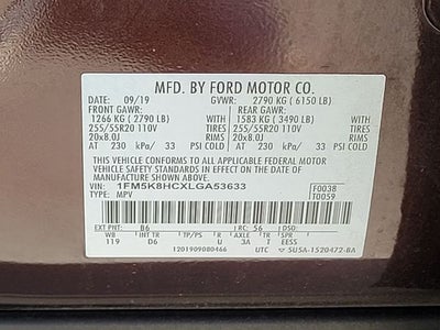 2020 Ford Explorer Platinum