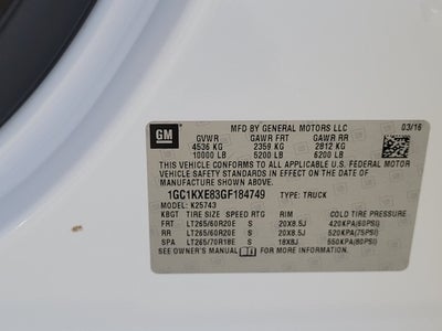 2016 Chevrolet Silverado 2500HD High Country