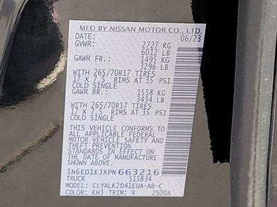 2023 Nissan Frontier PRO-X