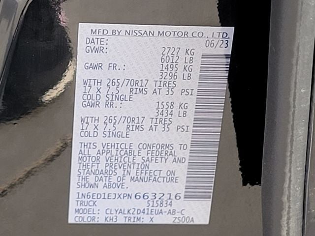 2023 Nissan Frontier PRO-X