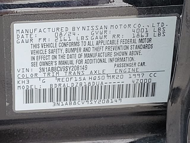 2025 Nissan Sentra SV