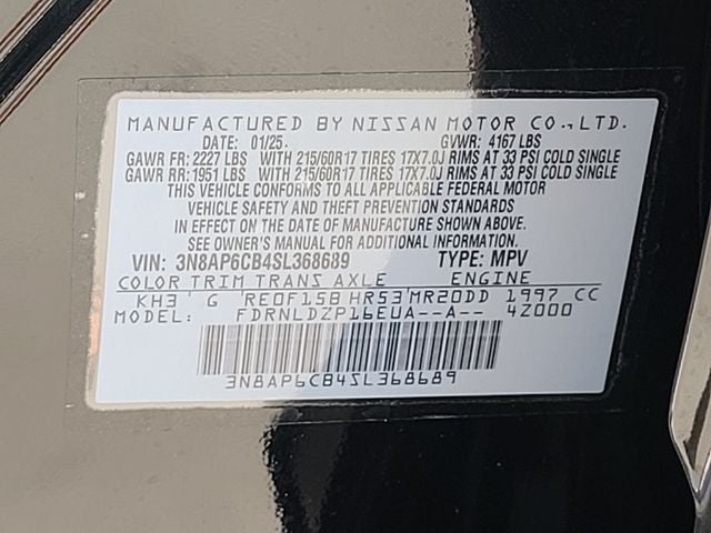 2025 Nissan Kicks SV