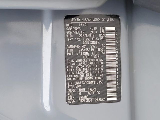 2021 Nissan Rogue Platinum