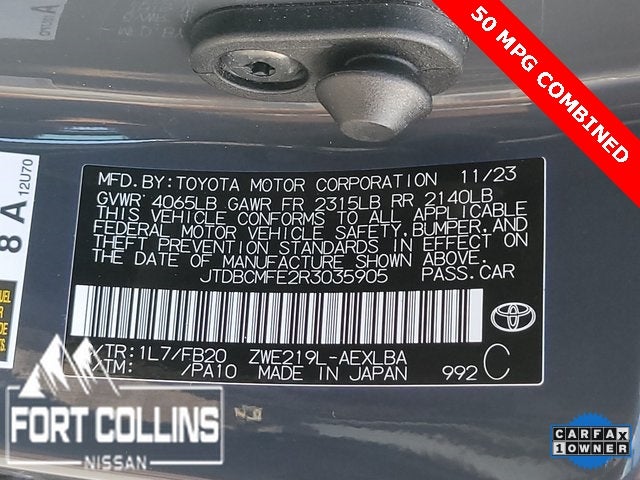 2024 Toyota Corolla Hybrid LE
