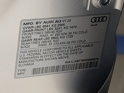 2022 Audi Q7 55 Premium Plus quattro
